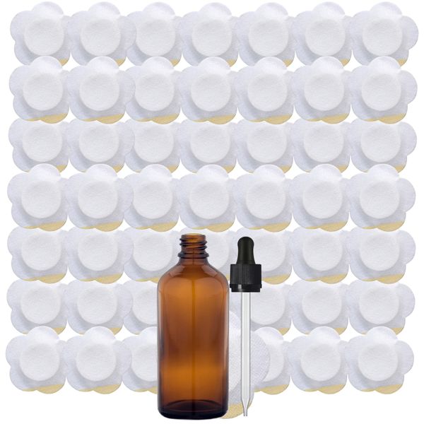 50 Belly Button Pads + 100ml Castor Oil Dropper Kit
