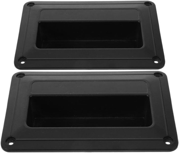 Black Plastic Recessed Mount Speaker Handle Compatible with DJ Stage Audio