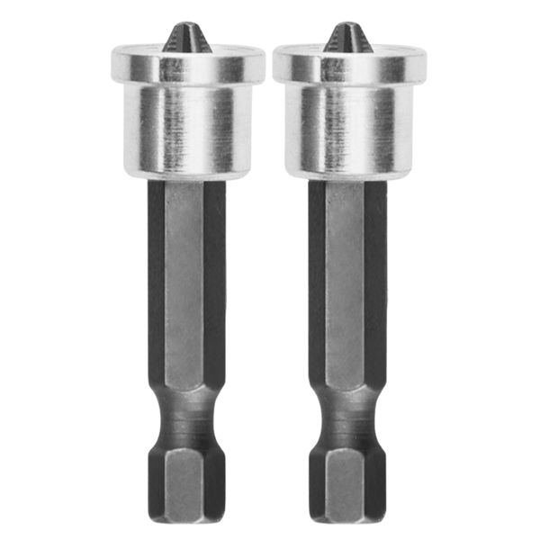 Wadfow - 2Pce Phillips Screwdriver Bit Set (PH2) - 50mm with Depth Stop