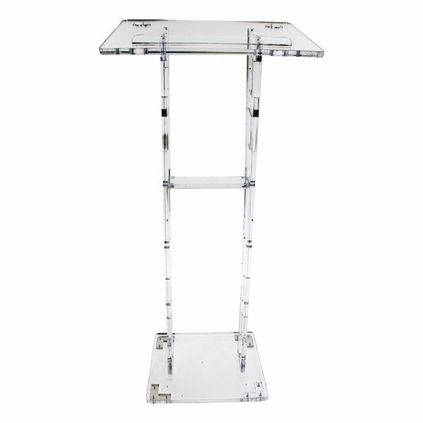 Acrylic Clear Mobile Podium Stand,Lectern &amp; Podium for Wedding ,Classroom.