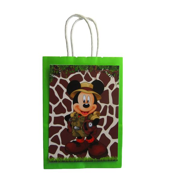 Mickey Mouse Jungle Themed Party Bags - Set of 10