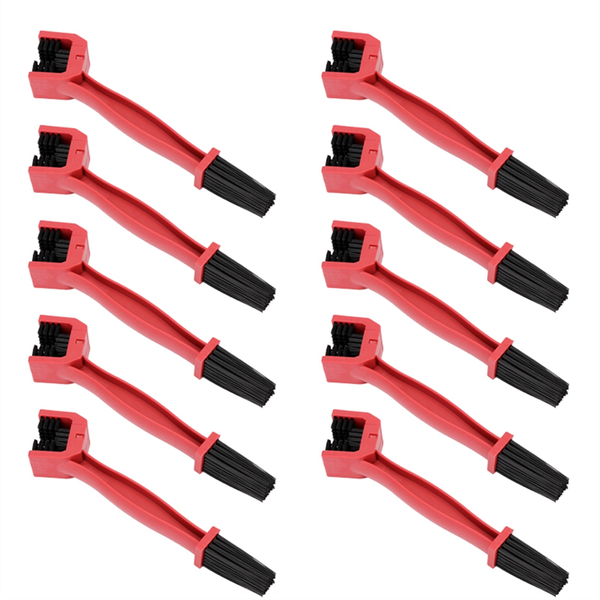Red Motorcycle and Bicycle Chain Brushes Bicycle Cleaning Chain Brushes