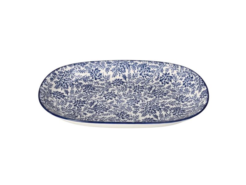 Floral Design Platter Plate 31.6cm - Set of 8