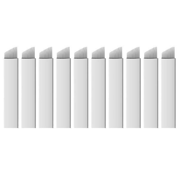 PMU/Microblading Blade Flex White (0.25) #14 (10 Piece)