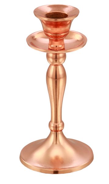 Rose Gold Dinner Candle Holder 15cm Pack of 2 Pieces