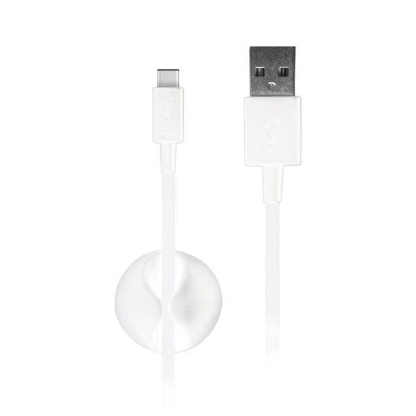 Port Type-C Cable - USB A to USB C - 1.2m - White
