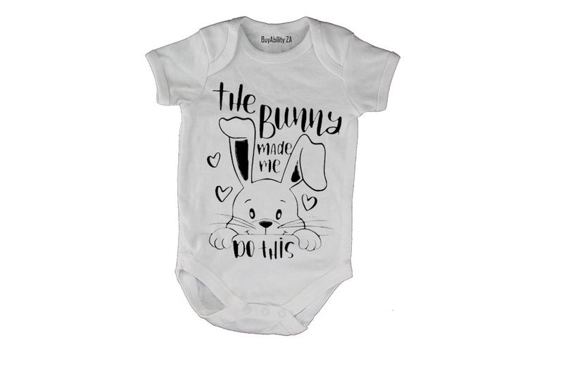 The Bunny Made Me - Easter - Short Sleeve - Baby Grow