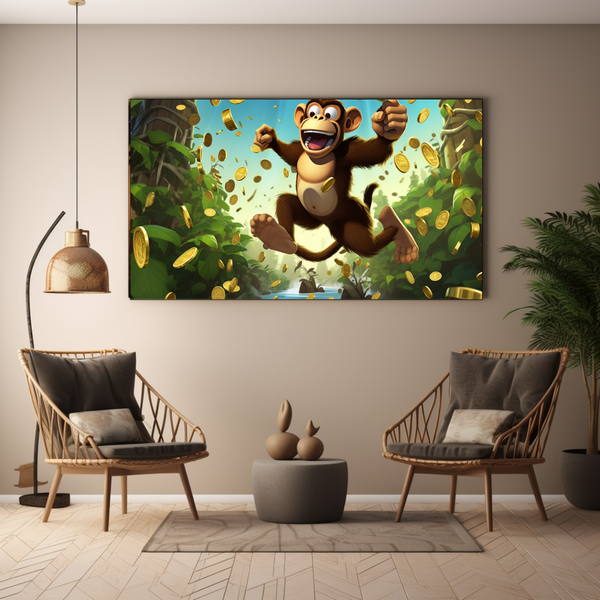 Canvas Wall Art - Monkey Madness Marathon - BK0093