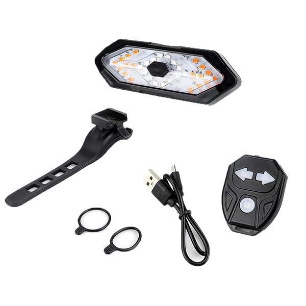 Bike Tail Light with Turn Signals Waterproof Bicycle Rear Light