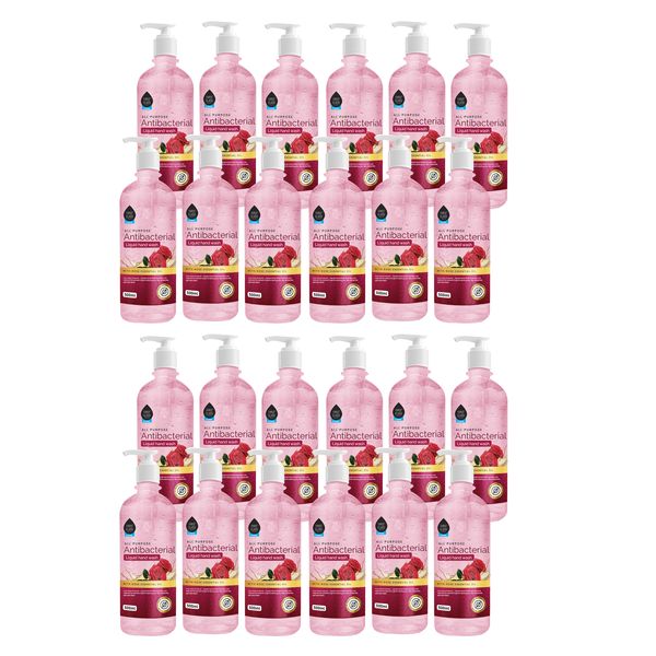 First Class 24 Pack Rose Essential Oil Antibacterial Handwash- 500ml