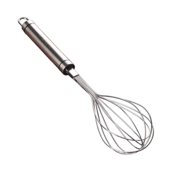 Large Stainless Steel Manual Egg Beater -Silver