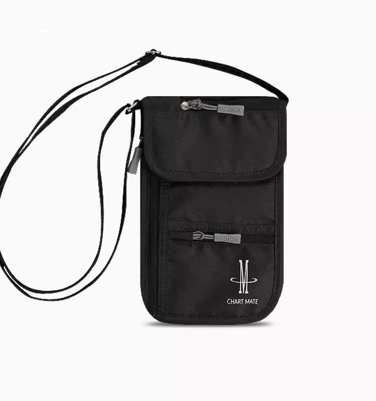 Multipurpose Passport Zipper Holder-BLACK