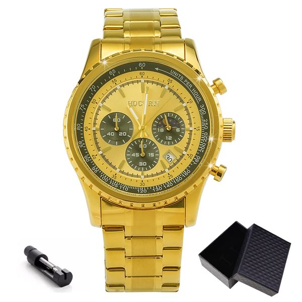Top Quality Luxury Brand Quartz Watch Men Date Watch Business with Gift Box