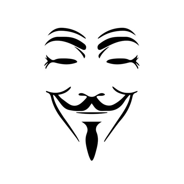 Vendetta Anonymous Plain - Car Decal Vinyl Sticker