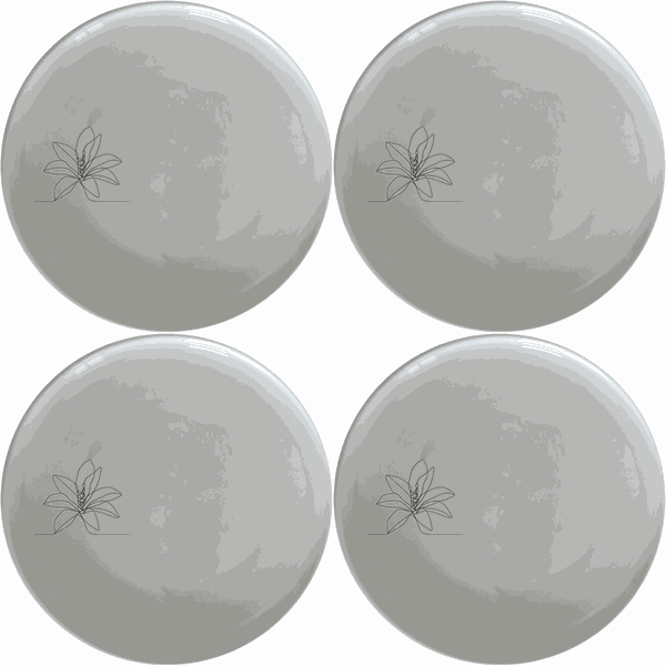 Stromanthe Triostar Side Plate Set of 4 - Range 1