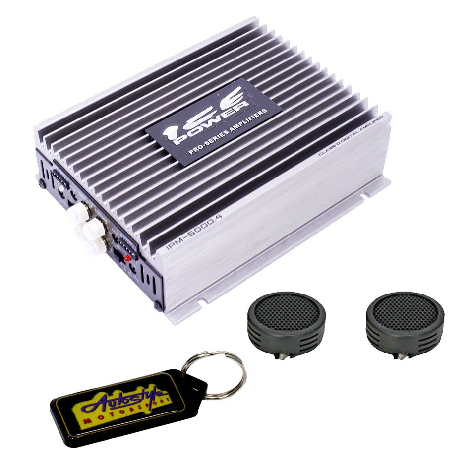 Ice Power Mini Compact 6000w 4 Channel Amplifier & Evo Tweeters