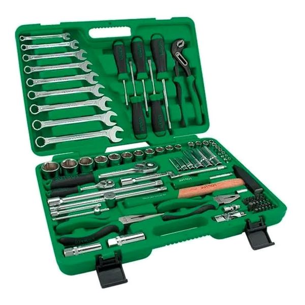 80 Piece Professional Grade 1/4" &amp; 1/2" DR. Socket Tool Kit Set