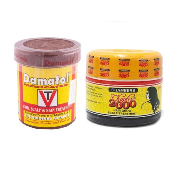Damatol Hair Scalp Treatment 110g - Chapter 2000 Hair Growth Treatment 160g