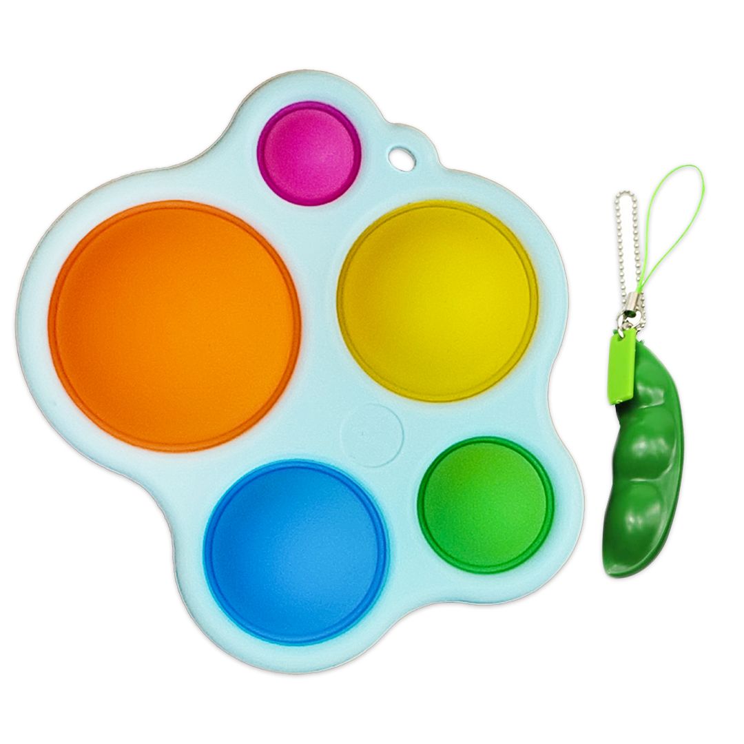 Large Pop It Dimple Pad - Colourful Sensory Toy + Bean Pop It Toy - 2 pack, Shop Today. Get it Tomorrow!