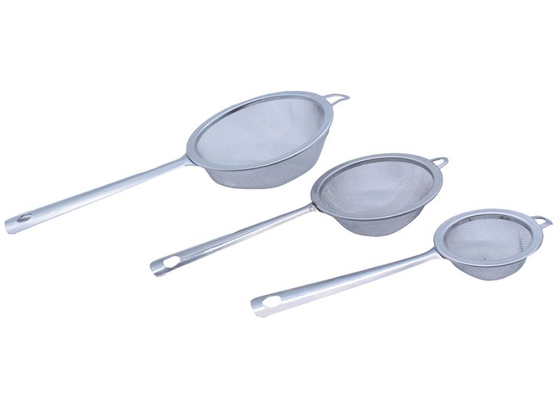 3 Piece Stainless Steel Tea Strainer Set (5cm, 7cm and 10cm)