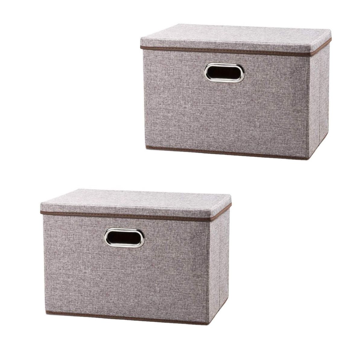 Jack Brown Foldable Canvas Storage Box Two Pack Shop Today. Get it