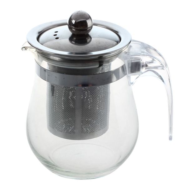350Ml Heat-Resistant Clear Glass Teapot