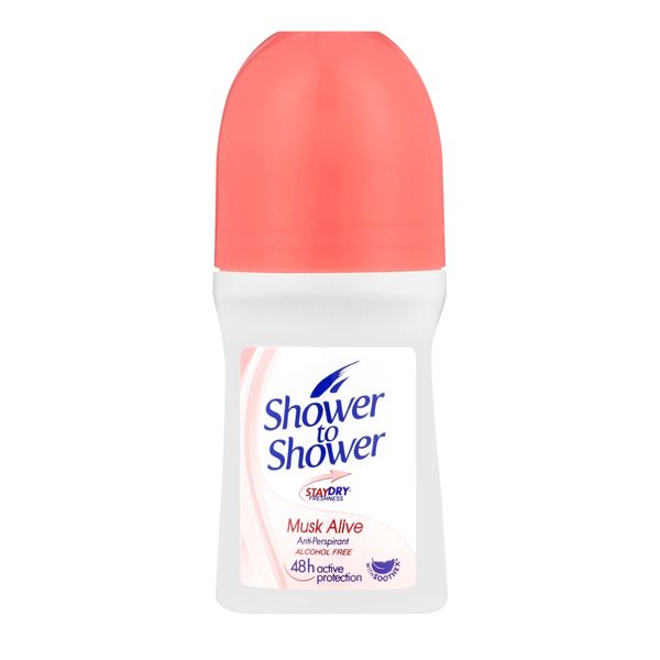 Shower to Shower Roll-on 50ml Musk Alive