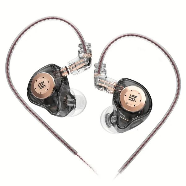 KZ EDX Pro In Ear Monitor Headphones with Mic - Black