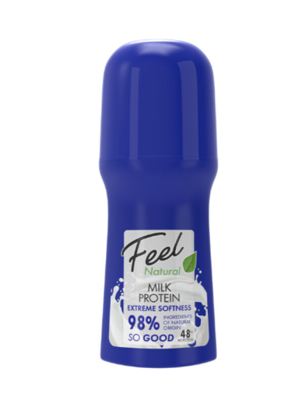 Feel Natural Roll-On Deodorant - Milk Protein 50ml