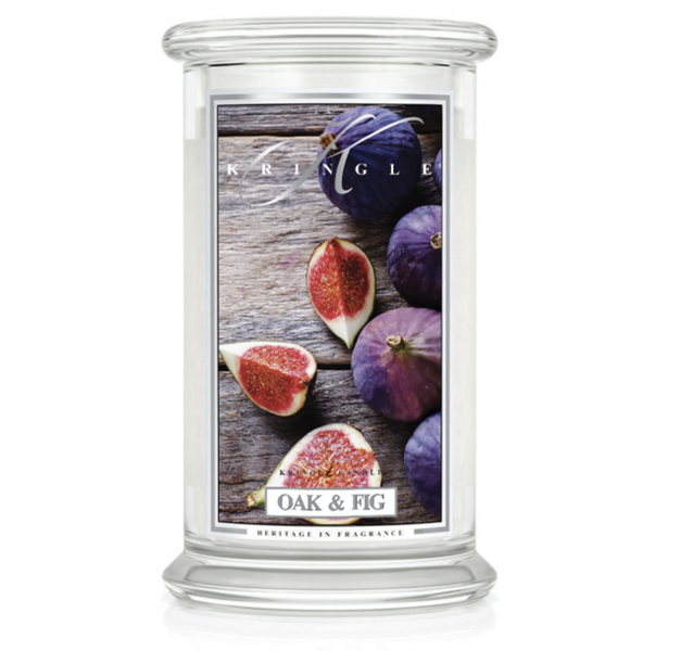 Kringle Candle Scented - Oak &amp; Fig Large Jar