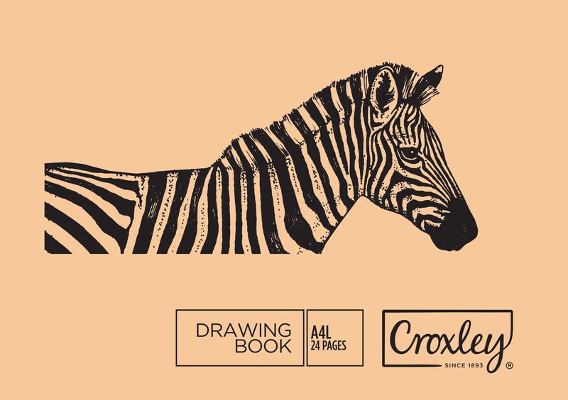 CROLXEY Drawing Book A4L 24 Page - Pack 20 (Not Interleaved)