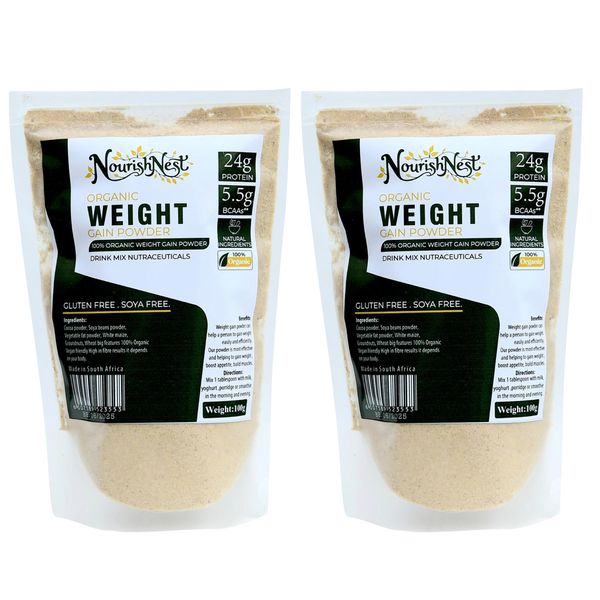NourishNest Organic Weight Gain Powder - 2 Pack