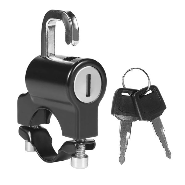 Automotive Universal Motorcycle Helmet Anti-Theft Metal Lock (8cm) Set of 2