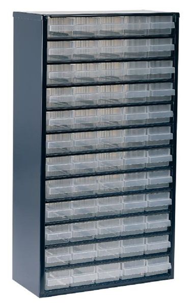 Raaco (2069896) Storage Cabinet, 60 Drawer, Steel, Blue