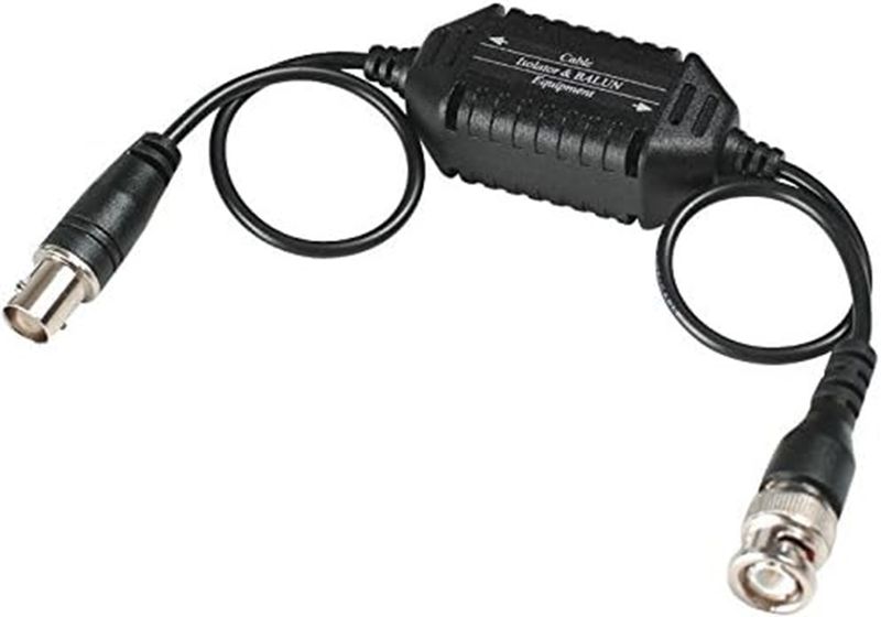 Coaxial Video Ground Loop Isolator Balun BNC Male to Female