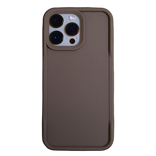 Deep Brown - Phone Case with Sleek Edge - Iphone 15 Pro Max