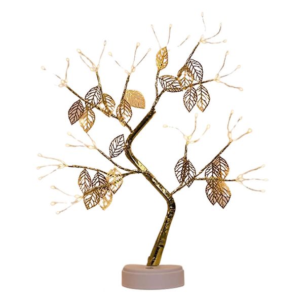 50cm Decorative Flexible Artificial Gold Leaf LED Tree Lights D-3