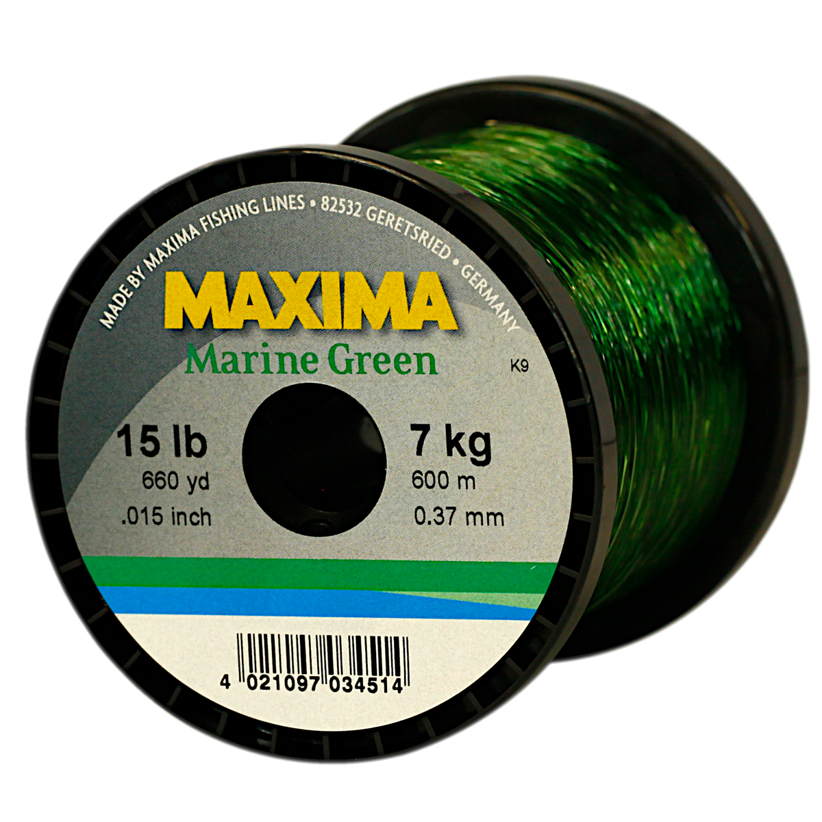 Maxima Nylon Fishing Line, 7KG/15LB 0.37MM, Colour Marine Green, 600M Spool, Shop Today. Get it Tomorrow!