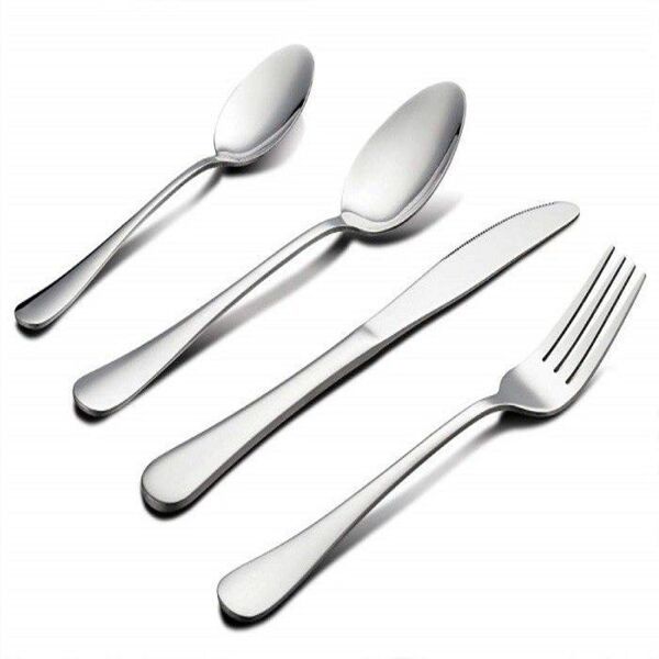 Tableware Set 16 Piece Stainless Steel Cutlery Set-Silver