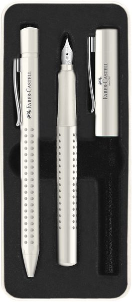 Faber-Castell, Fountain Pen (M)/ Ball pen set - Coconut Milk, Bluei nk