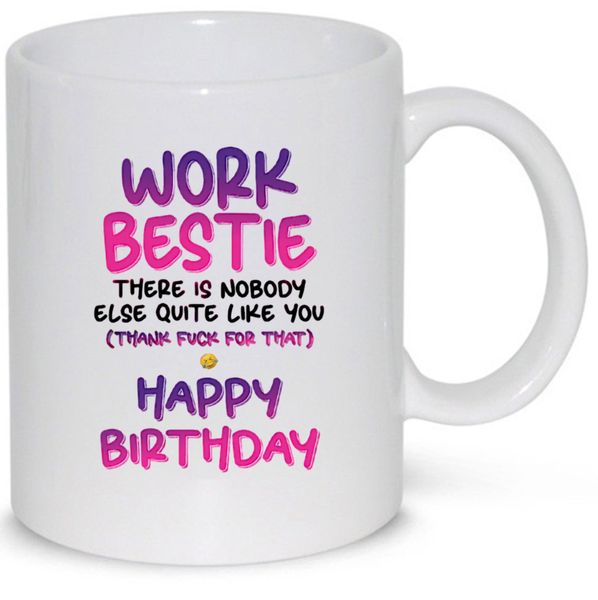 Work bestie happy birthday v9 Pack Mug