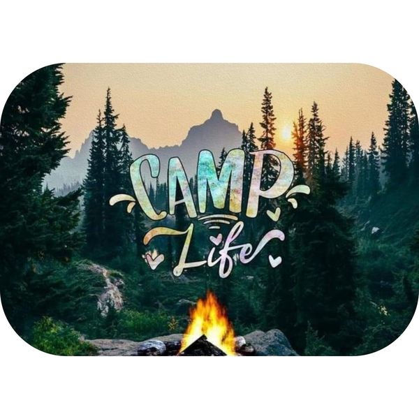 Camp Life Printed Mouse Pad
