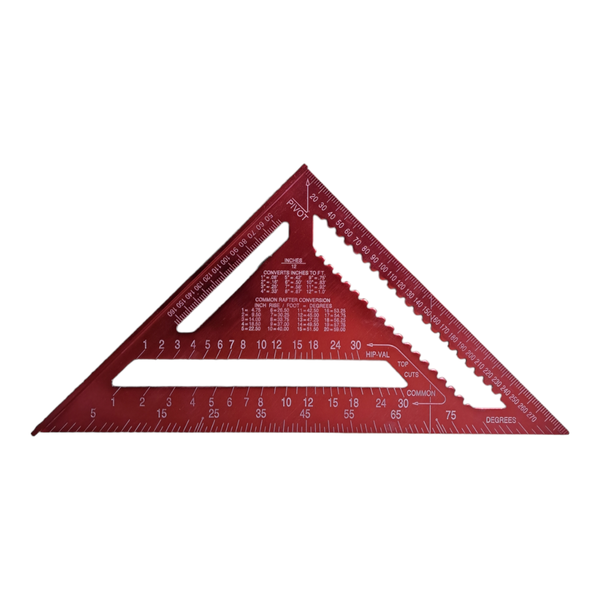 30cm Red High-Quality Speed/Rafter Square