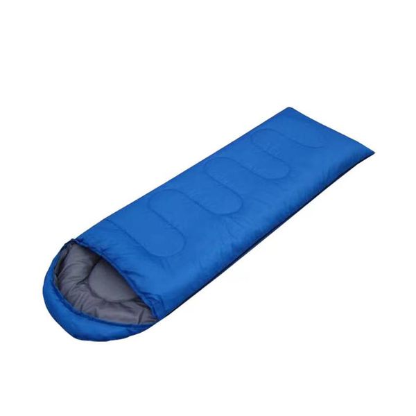 Sleeping Bag Outdoor Camping Rectangle Hollow Cotton Thermal Warm - Green