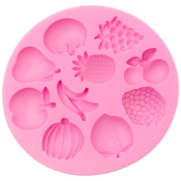 Heat &amp; Cold Resistant Fruit-Shaped Silicone Mould - Pink