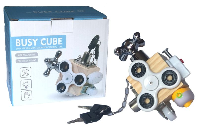 Educational Multifunction Busy Block Sensory Toy