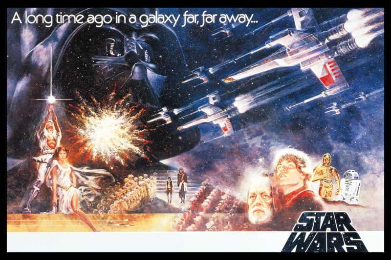 Star Wars: Classic - A New Hope Poster with Black Frame