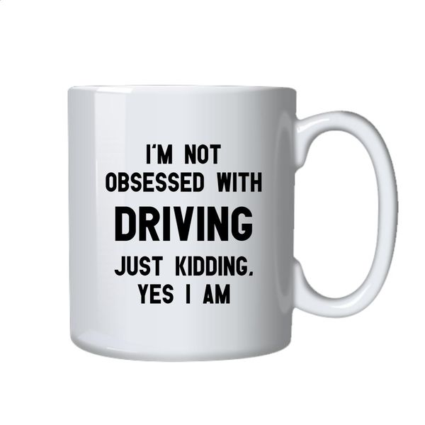 Driving Coffee Mug - For a Driver, Makes a Great Birthday, Christmas Gift