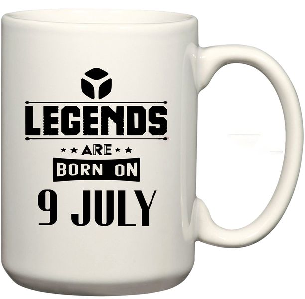 Legends Are Born on 9 July Birthday Coffee Mug