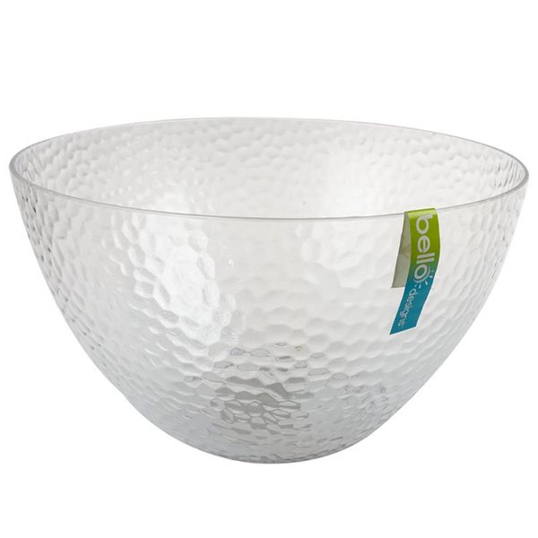 Kitchen Accessories - Salad Bowl - Embossed - Glass - 25cm - Pack of 2
